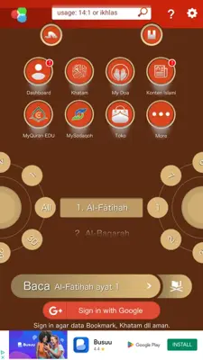 MyQuran Al Quran dan Terjemahan android App screenshot 2